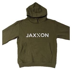 Jaxxon Pullover Hoodie Sweatshirt Heavyweight Olive Green Pockets - Men’s Size M